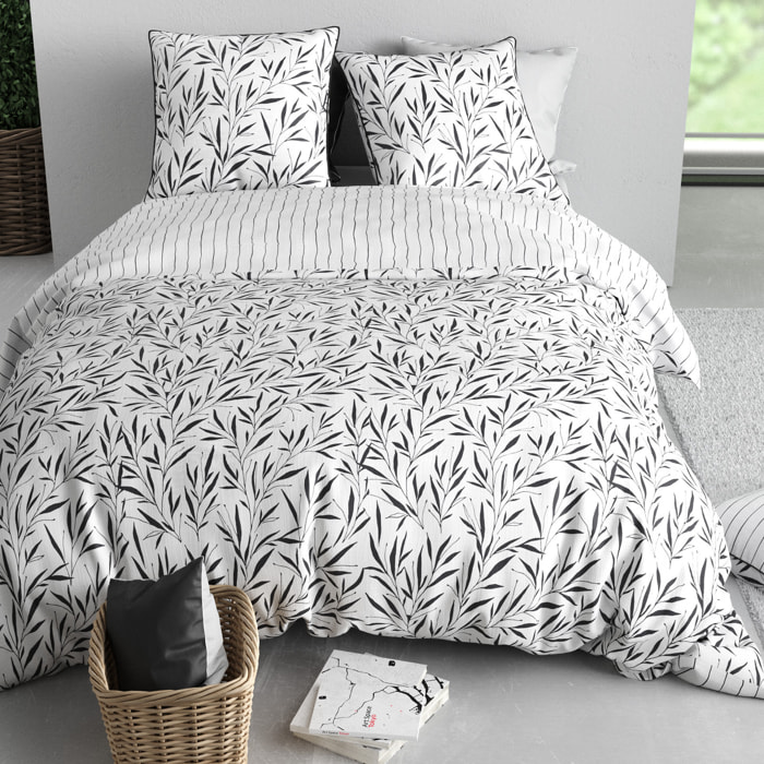 Parure Housse De Couette 3pcs 100% Coton 57 Fils NINA
