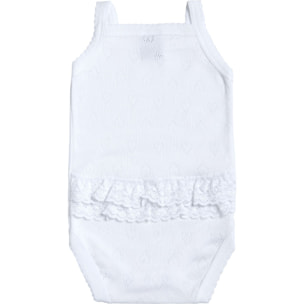 Body bebé tirantes volantes calado