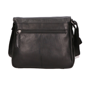Borsa a tracolla unisex In Vera pelle Made in Italy 23x18x10 cm
