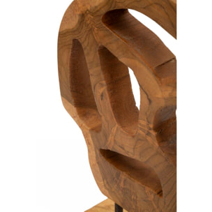 SCULTURA LUBANG IN TEAK RICICLATO CM 18X10X27 (PEZZI UNICI - NON RIP. IN SERIE)