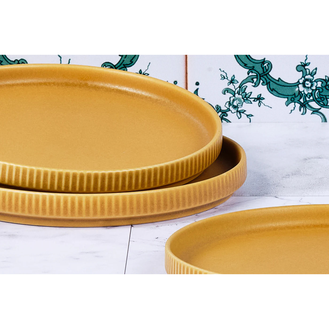 Assiette SCANDI Ø16,5cm - 4 pièces - Ocre