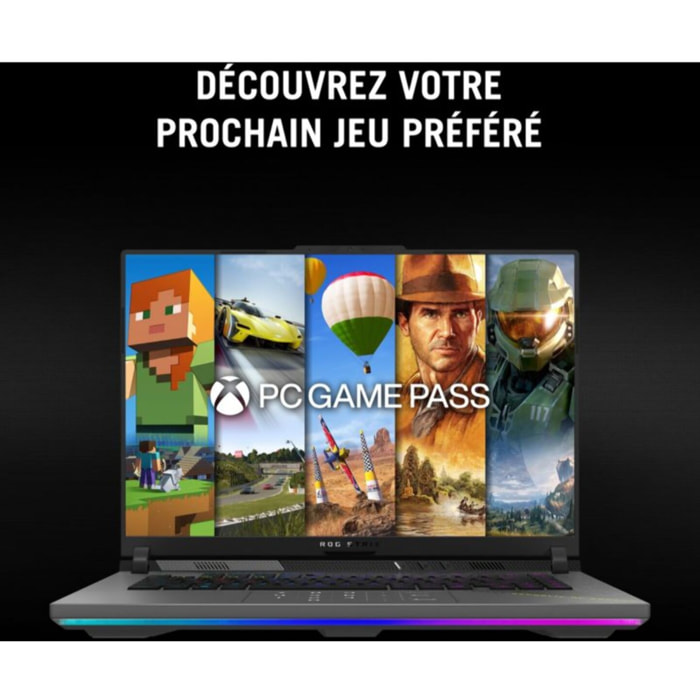 PC Gamer ASUS Rog Strix 16" WQXGA 240Hz AMD Ryzen 9 8940HX Nvidia GeForce RTX 5070 32 Go RAM DDR5 SSD 1 To G16