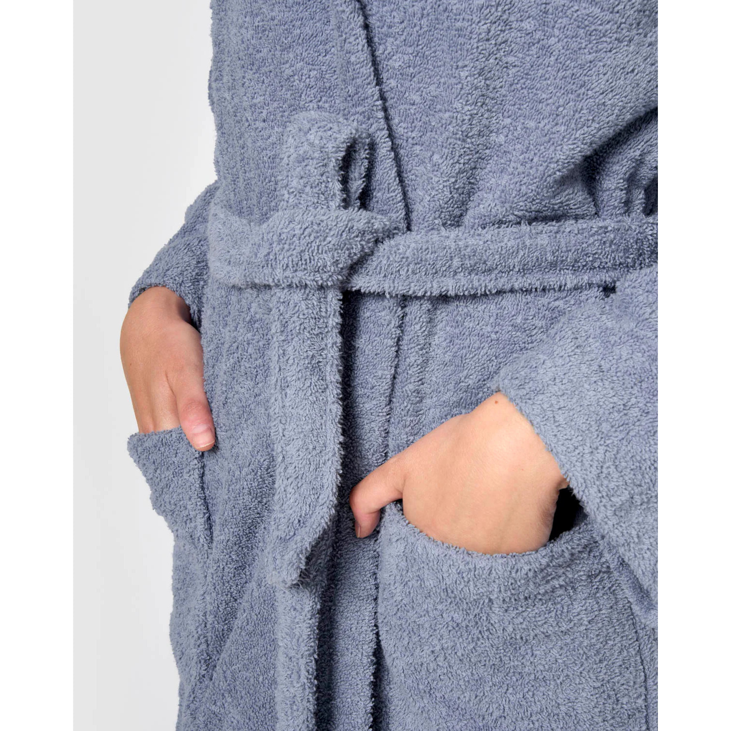 Albornoz capucha 450gr unisex índigo