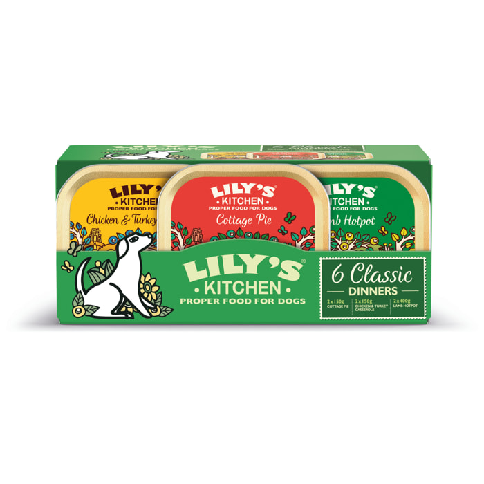 Lily's Kitchen Chien Recettes classiques 6x150g - Lot de 4