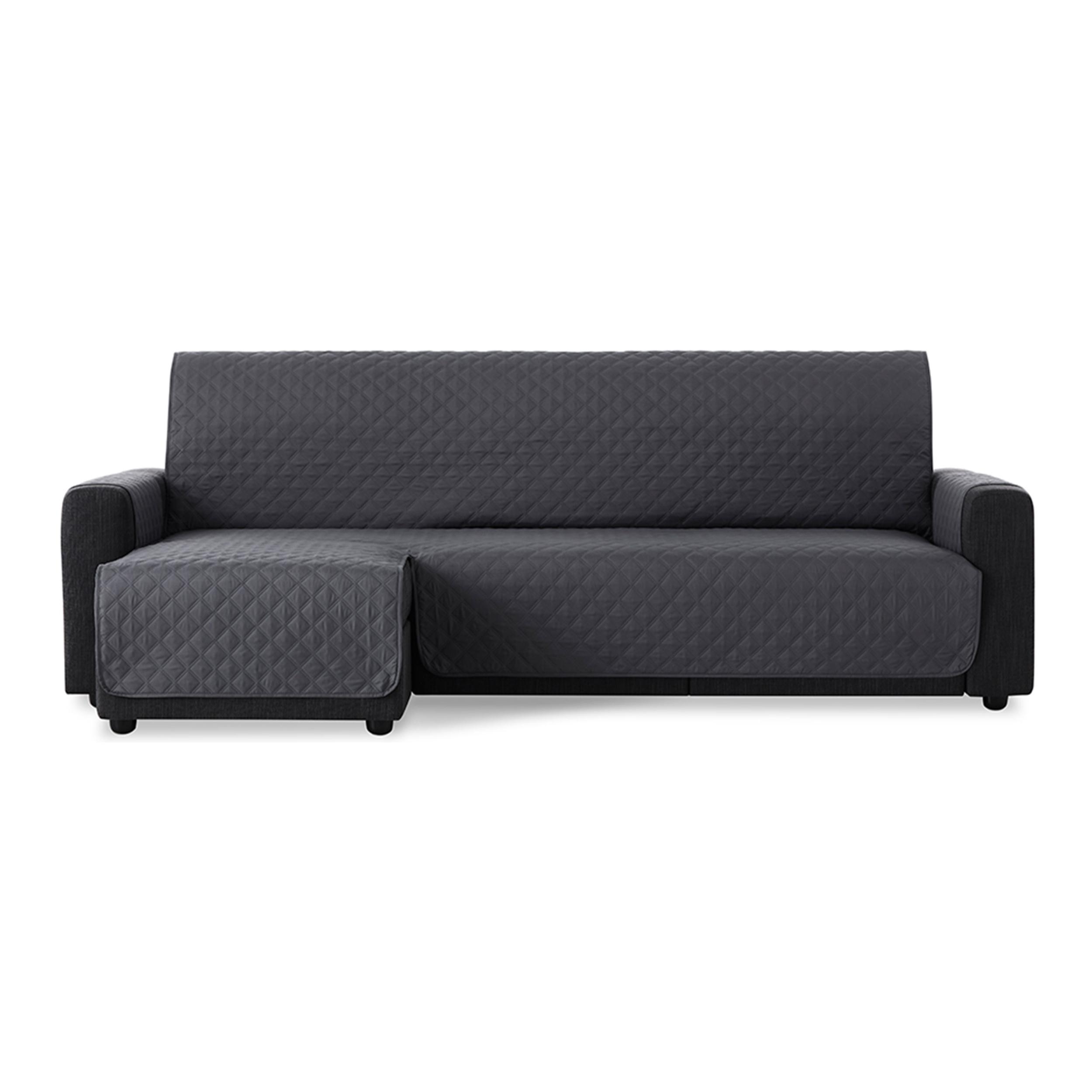 Cubre Sofá Acolchado para Chaise Longue MAU Gris brazo izquierdo Nordic-Home