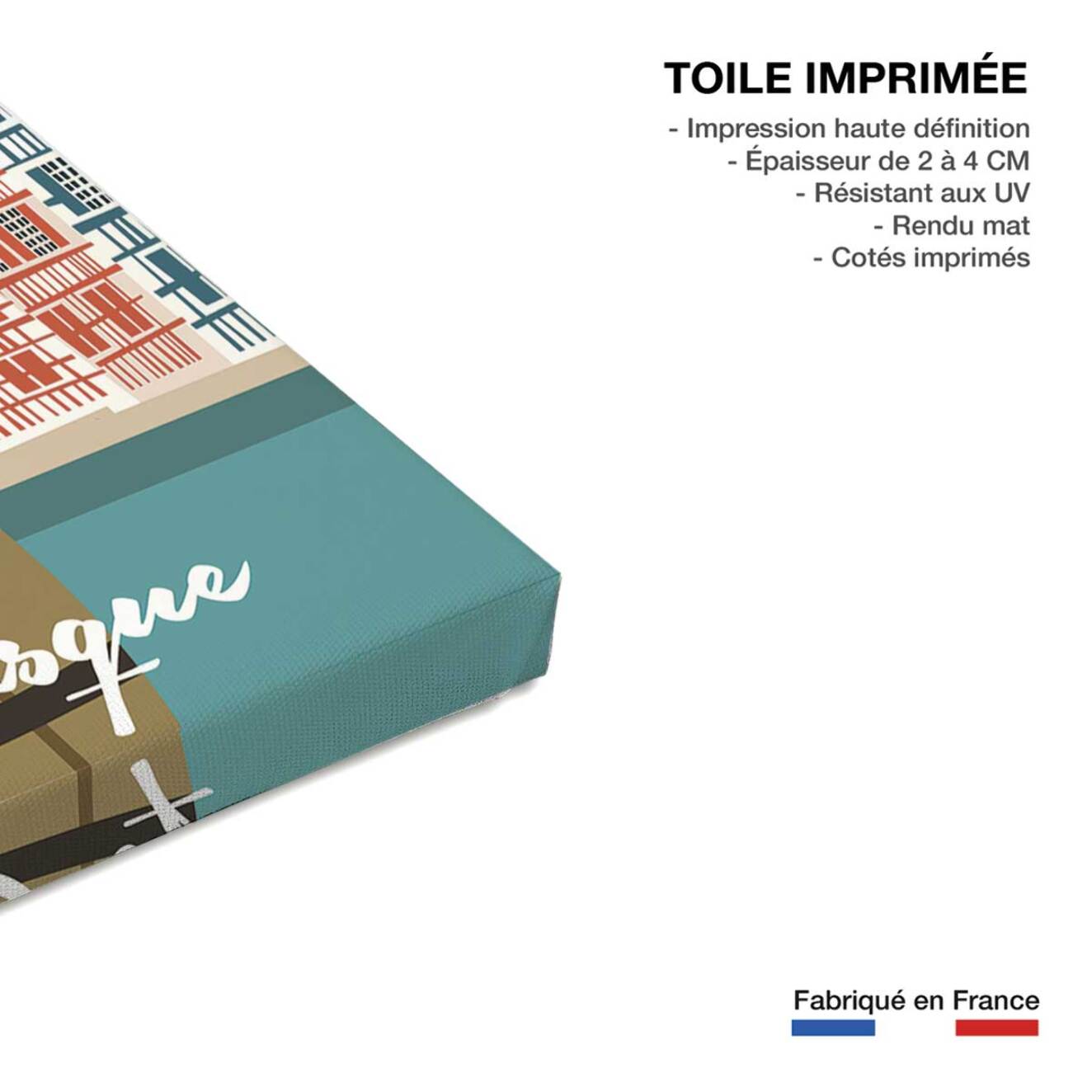 Tableau les fêtes du pays basque  Toile imprimée