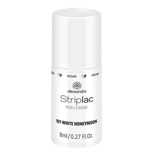 Striplac Peel or Soak - Vernis Semi-permanent - 101 White Honeymoon  8 ml