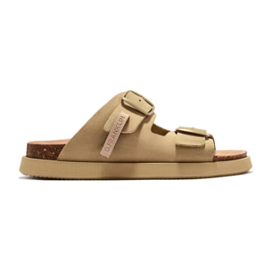 Sandalias Unisex Cierre Hebilla en  Marrón Claro Vibe