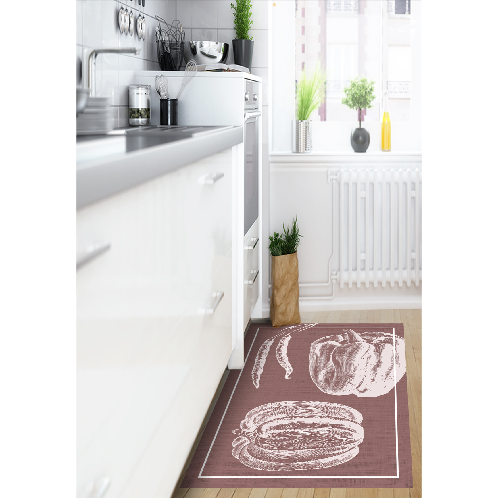 Alfombras vinílicas de Ceramiko - Pimientos Rojo