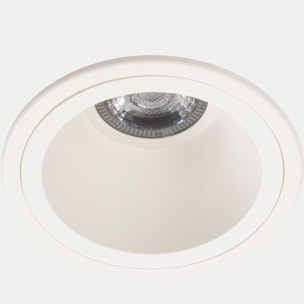 LEDS C4 Downlight Lite Ø105Mm 6.7W Blanco Neutro - 4000K Cri 80 30.2º On-Off Blanco Ip
