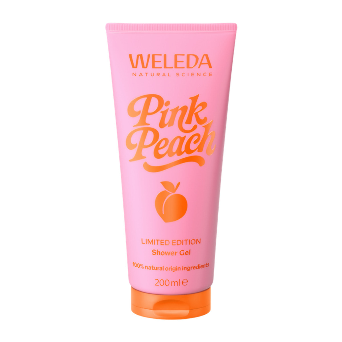 WELEDA - Pink Peach Gel Douche - 200ml - Nettoie la peau en douceur - Ingrédients 100% d'origine naturelle