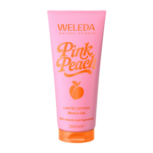 WELEDA - Pink Peach Gel Douche - 200ml - Nettoie la peau en douceur - Ingrédients 100% d'origine naturelle