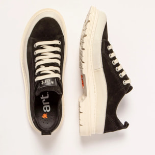 Zapatos 1898S SILK SUEDE BLACK-CREAM/ BIRMINGHAM color Black-cream