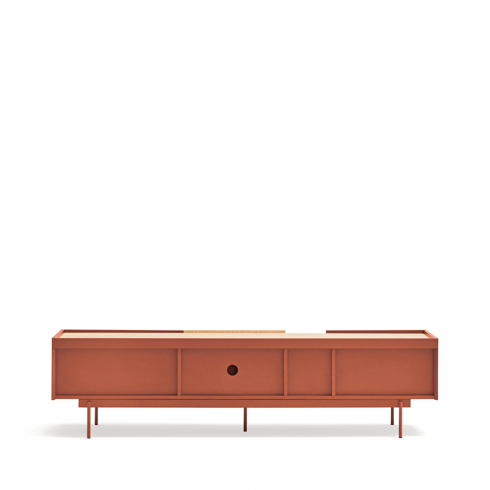 Mueble de televisión Otto 2 puertas y 2 cajones arena y roble