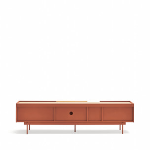 Mueble de televisión Otto 2 puertas y 2 cajones arena y roble