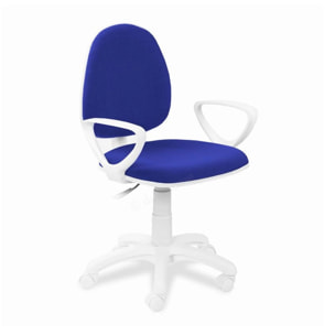 Silla de escritorio con ruedas y reposabrazos en azul 89-98 cm Dolphin Azul Dolphin