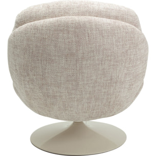 Fauteuil pivotant Cosy beige Kare Design