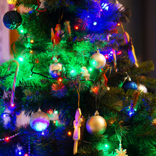 guirnalda de 192 luces led multicolor con 8 funciones y temporizador - 1,4 metros