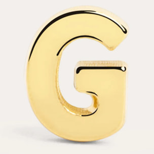 Orecchino Singolo Letter Argento Placcato Oro
