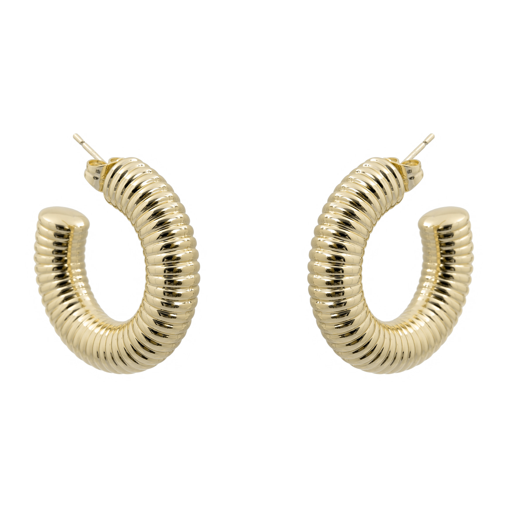 Pendientes Shagen acabado oro amarillo 18k