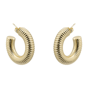 Pendientes Shagen acabado oro amarillo 18k