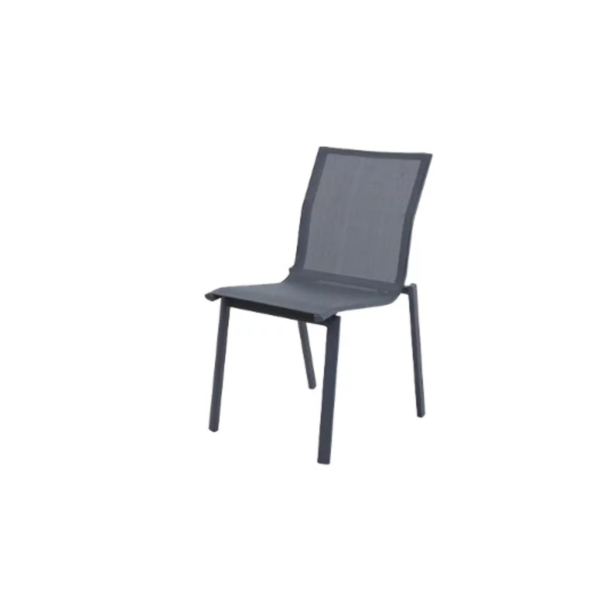 Ensemble table et chaises de jardin  - Gris anthracite - PROVENCE