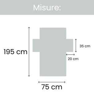 INTRECCI Telo Mare Lettino Grigio in Cotone + Poliestere con Tasche ed Elastici, Ultra assorbente Lettino Spiaggia con Cuscino