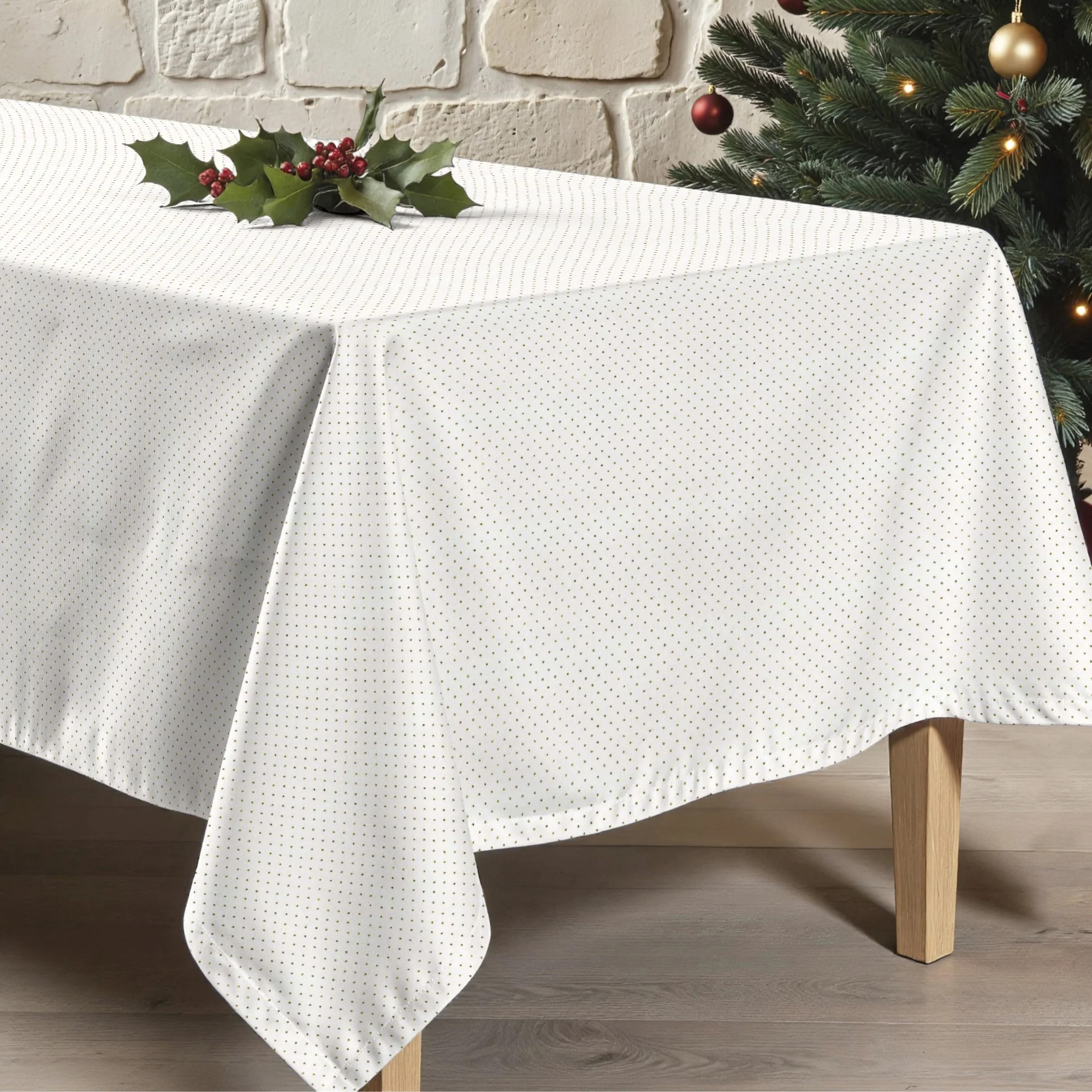 Nappe en résine Anti-tâches Dots Gold