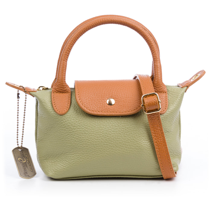 Baucina Borsa a mano Donna. Pelle autentica Dollaro.