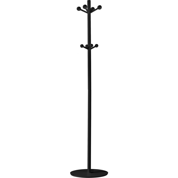Perchero Unique madera haya negro 182x37x37 cm