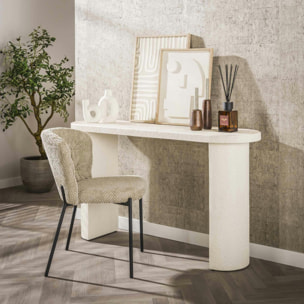 Console blanche en marbre composite TAJ