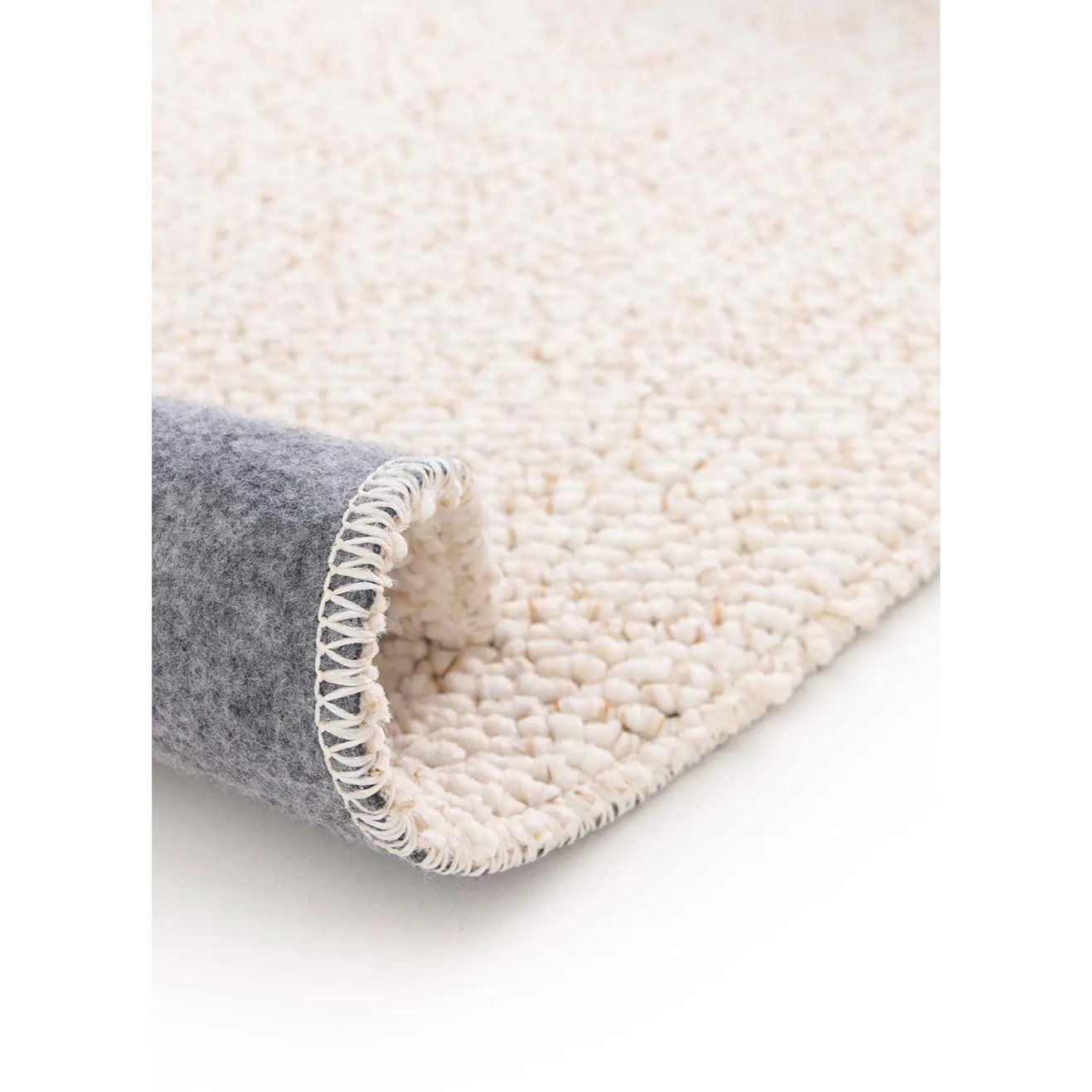 PETRA Alfombra lavable tejido en bucle en blanco, varias medidas disponibles.