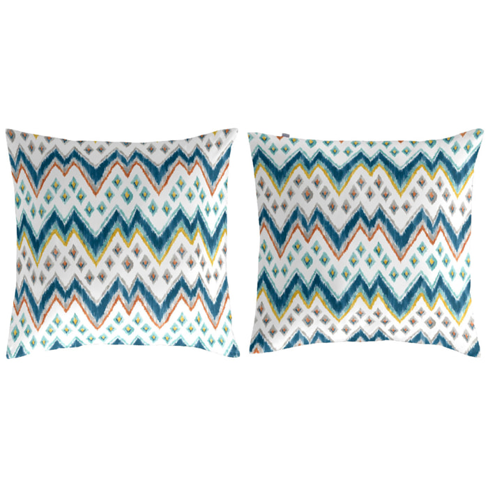 2 Taies d' oreiller en coton 65x65 cm BATU A