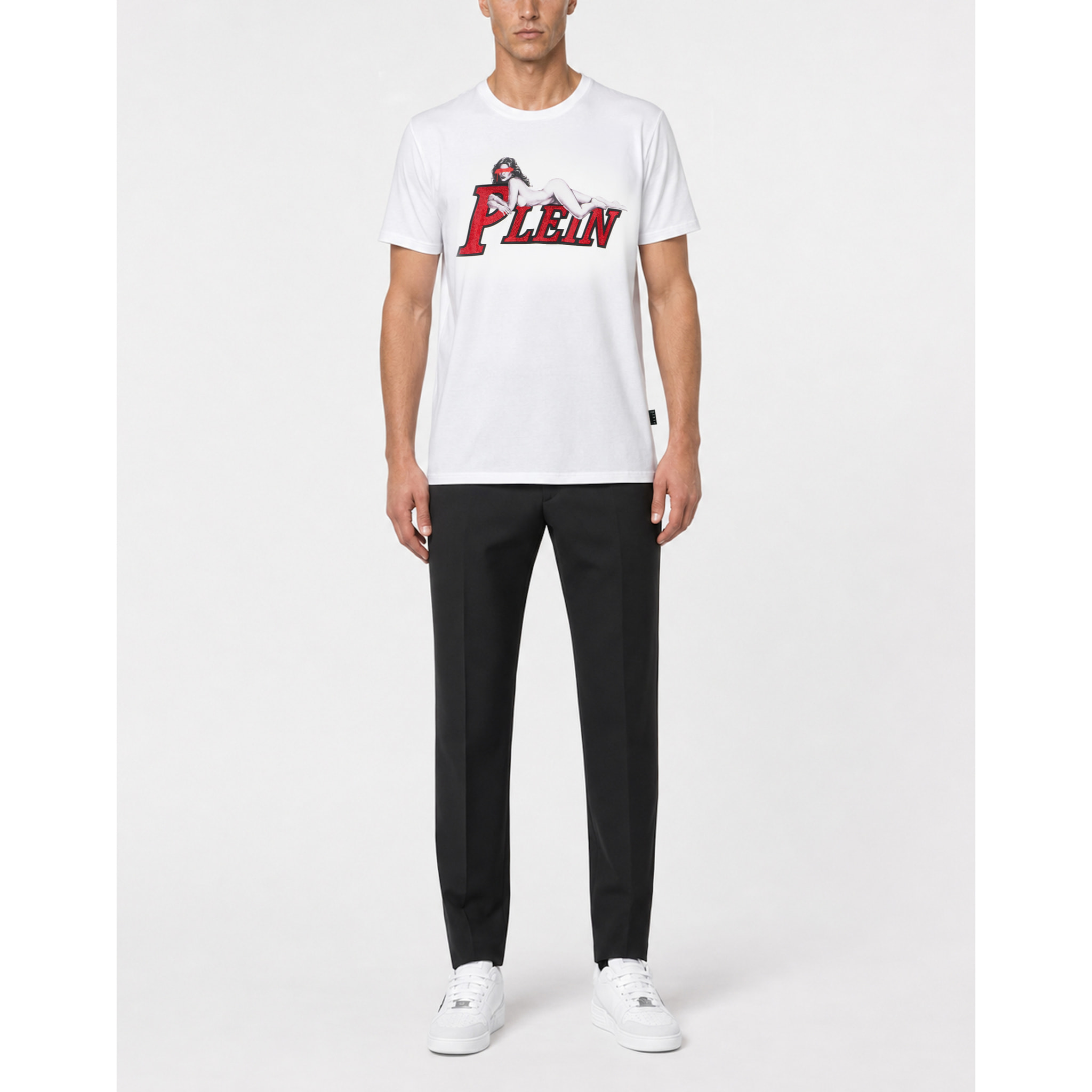 PHILIPP PLEIN Camiseta de cuello redondo y manga corta