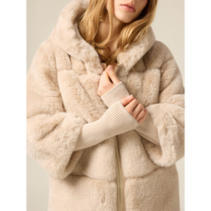 Oltre - Chaqueta con capucha - Beige