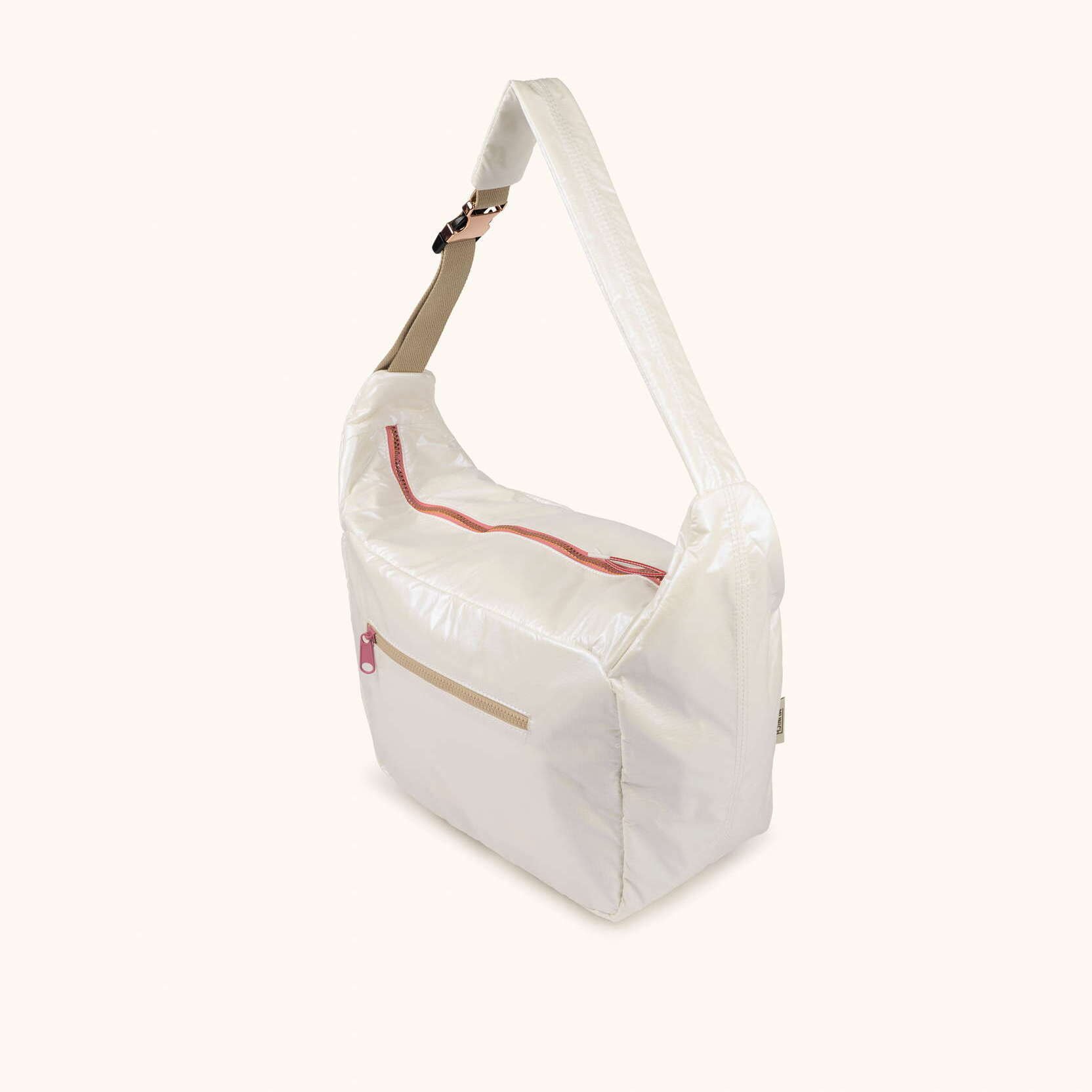 Bolso Hobo Minimalista en Poliamida Reciclada DEEP RECYCLED HOBO HONEY