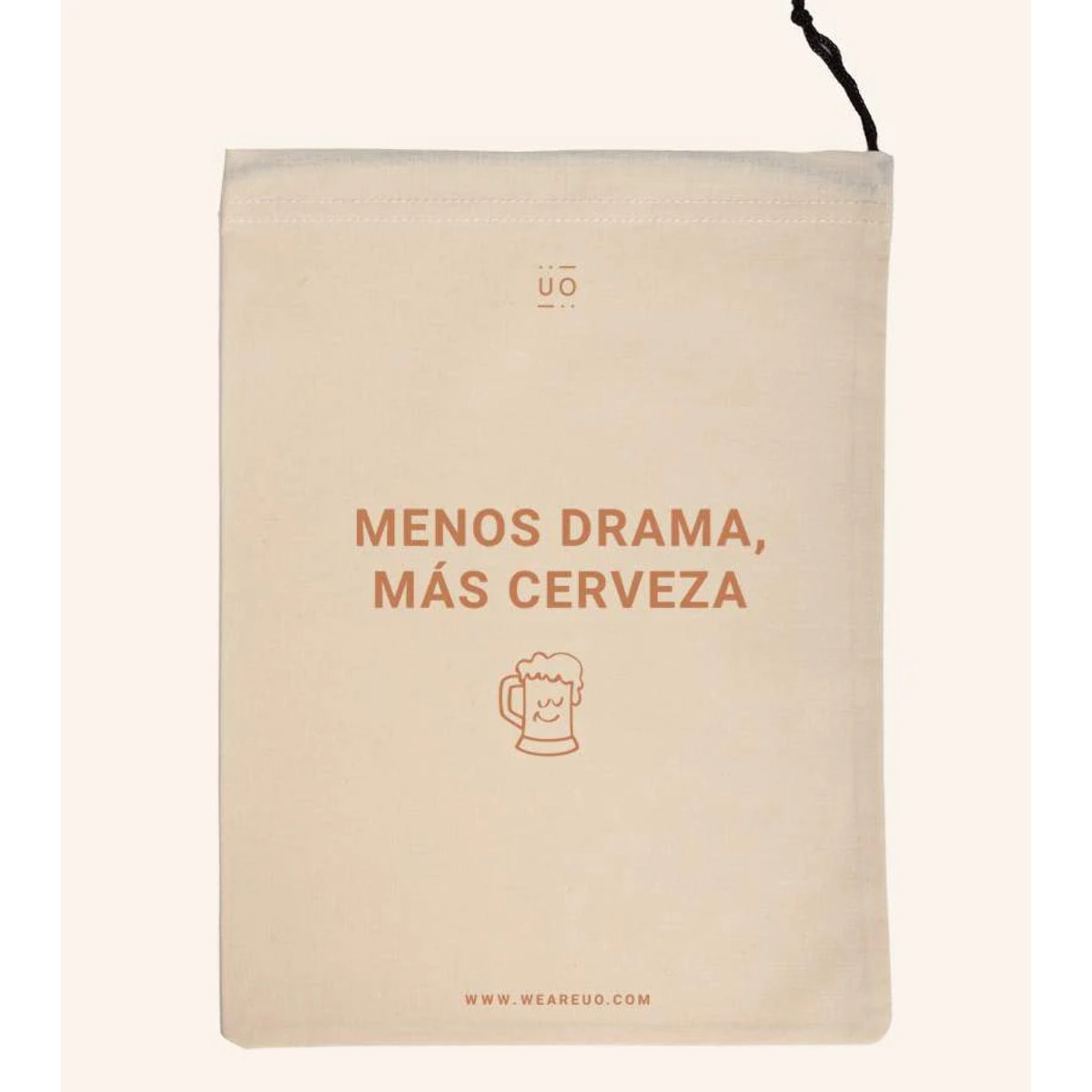 Bolsa tela regalo "Menos dramas más cerveza"