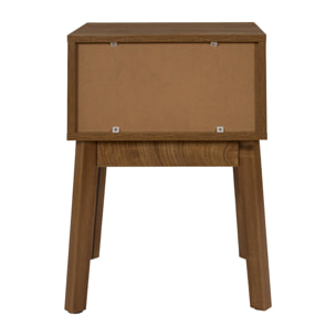 Chevet - HOME DECO FACTORY - Forest - Design Épuré - Marron et Noir