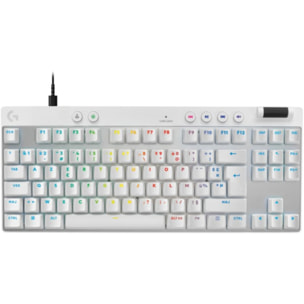 Clavier gamer LOGITECH G Pro X TKL Rapid Blanc