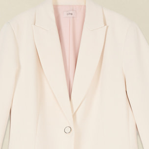 Oltre - Blazer de un botón forrado - Blanco