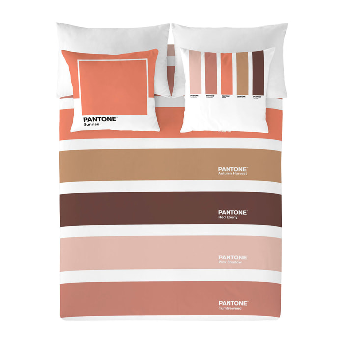 Pantone - Funda Nórdica Estampada - Cierre Solapa - 100% Algodón - Incluye 1/2 Fundas de Almohada - Wide C