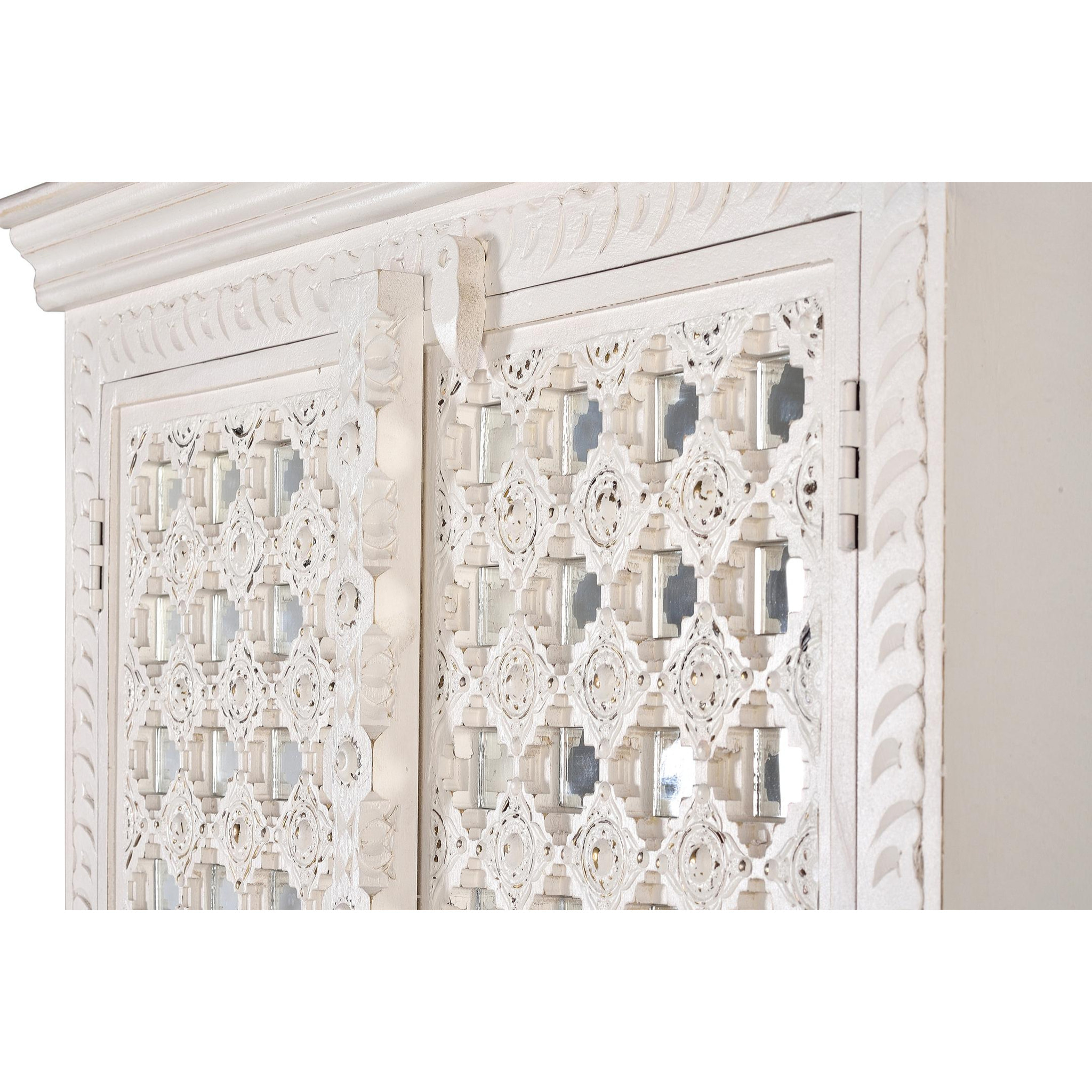 Armario de Madera de Mango 90 Cm Estilo Mediterráneo Moderno