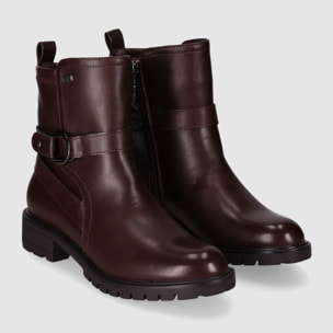 Botines - Marron/Dk.Brown - Tacón: Bajo