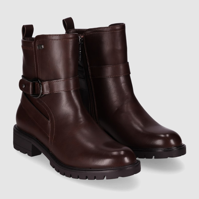 Botines - Marron/Dk.Brown - Tacón: Bajo