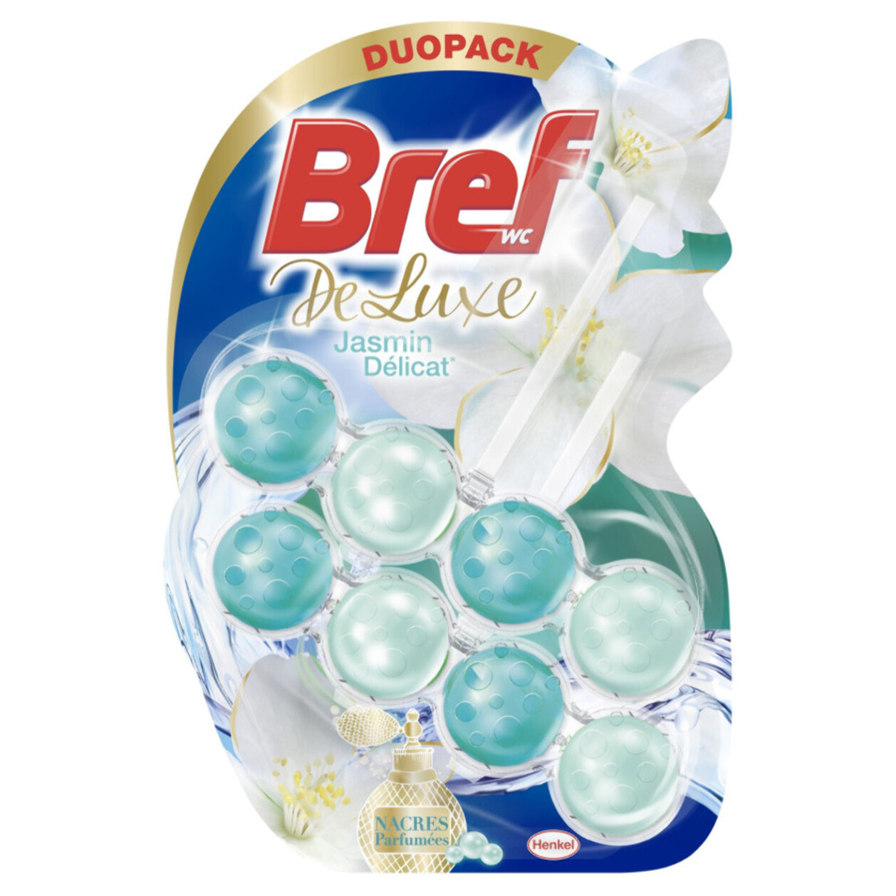 Lot de 4 - BREF WC Deluxe Jasmin Délicat Duo-Pack