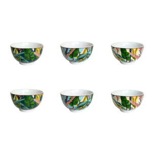 Lot de 6 petits bols, BORNEO