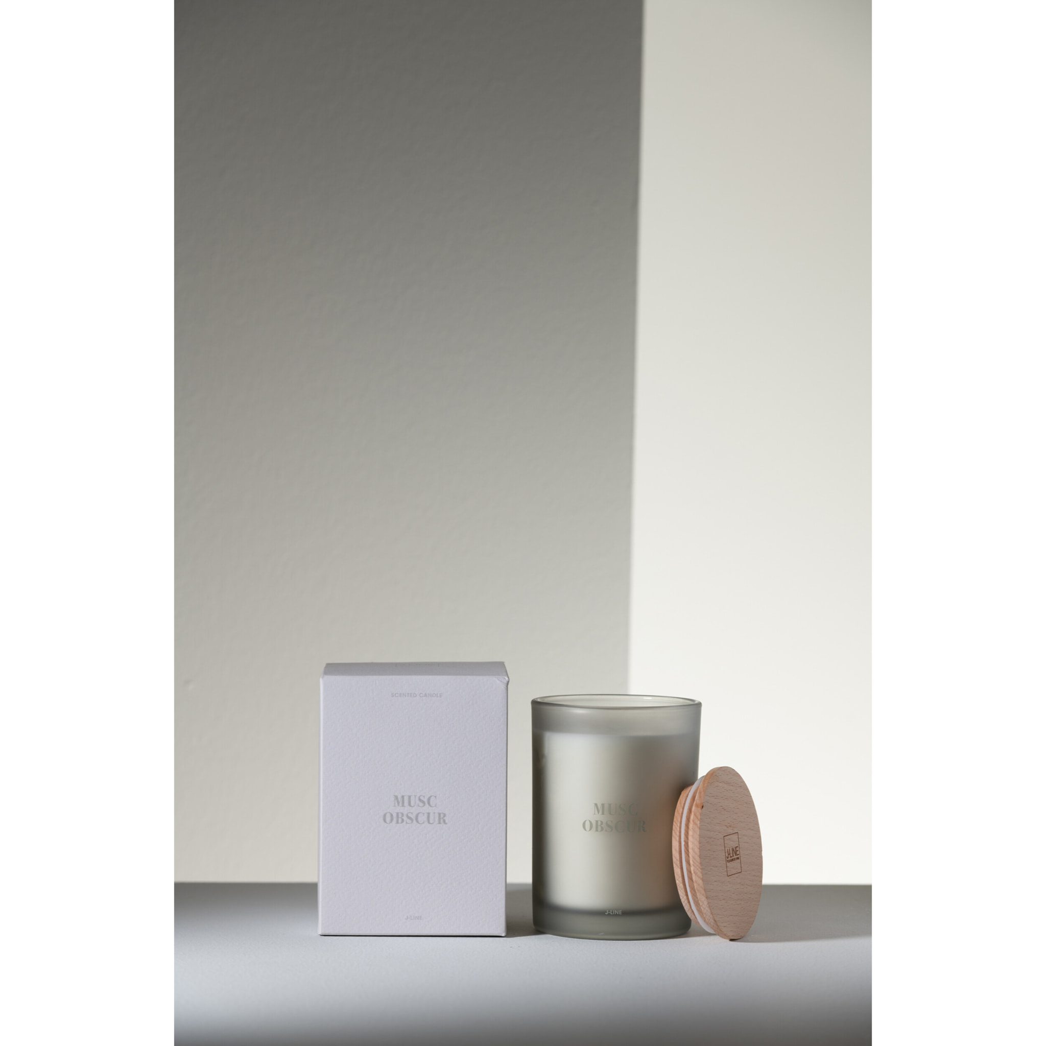 J-Line bougie parfumée Accords Essentiels - Musc Obscur - bleu - 38H