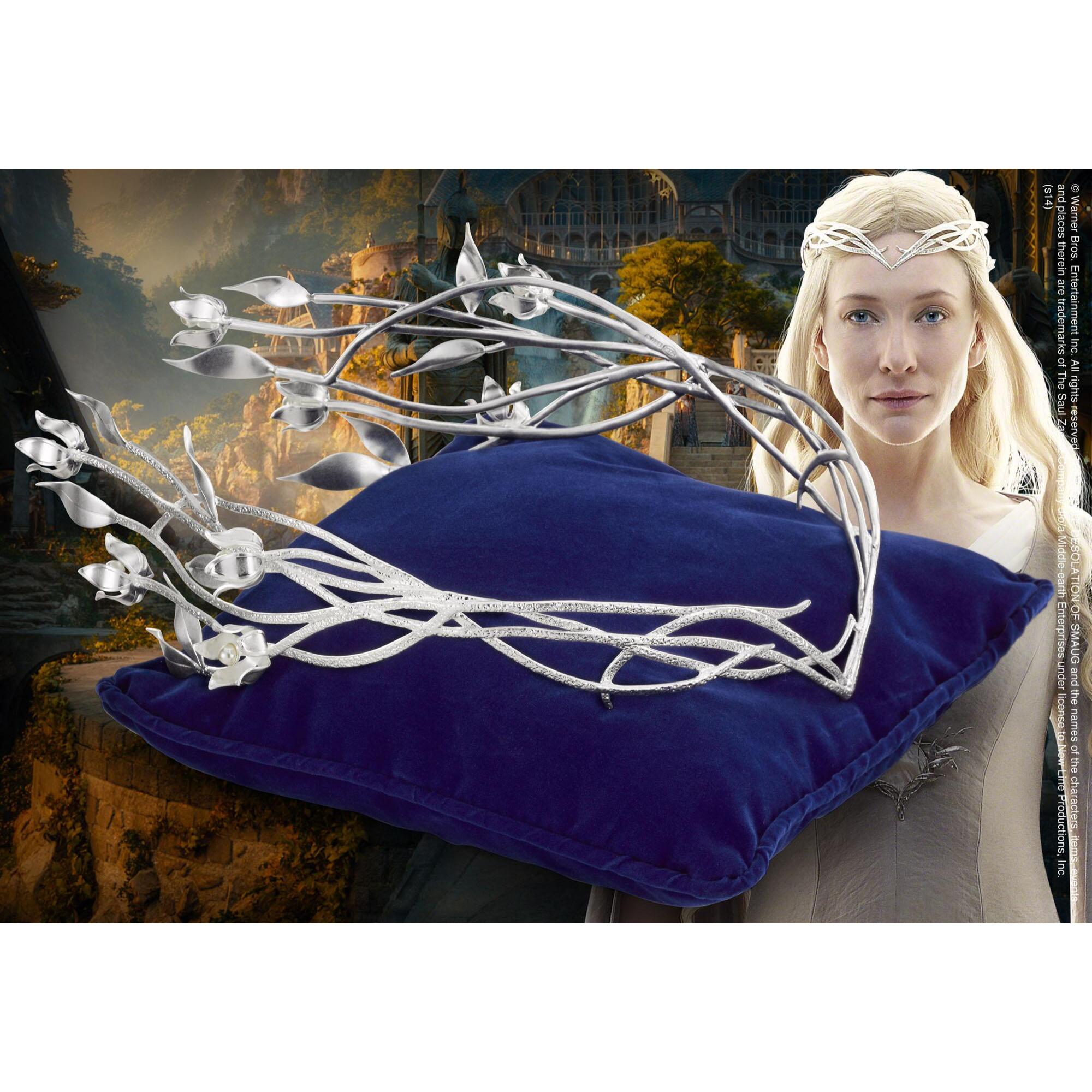 Lo Hobbit Diadema Corona Dama Bianca Elfica Galadriel Noble Collection