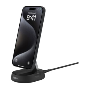 Chargeur induction BELKIN support recharge 15W 2 en 1 pliable
