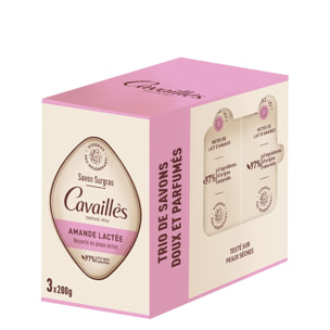 Amande Lactée - Savon Surgras 3x200g